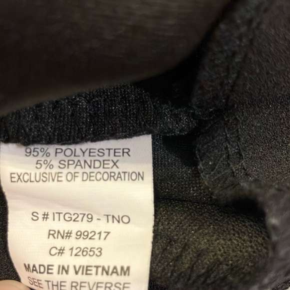 Moa Moa Black Sleeveless lace tie metal Bustier Crop Top corset - Picture 5 of 6